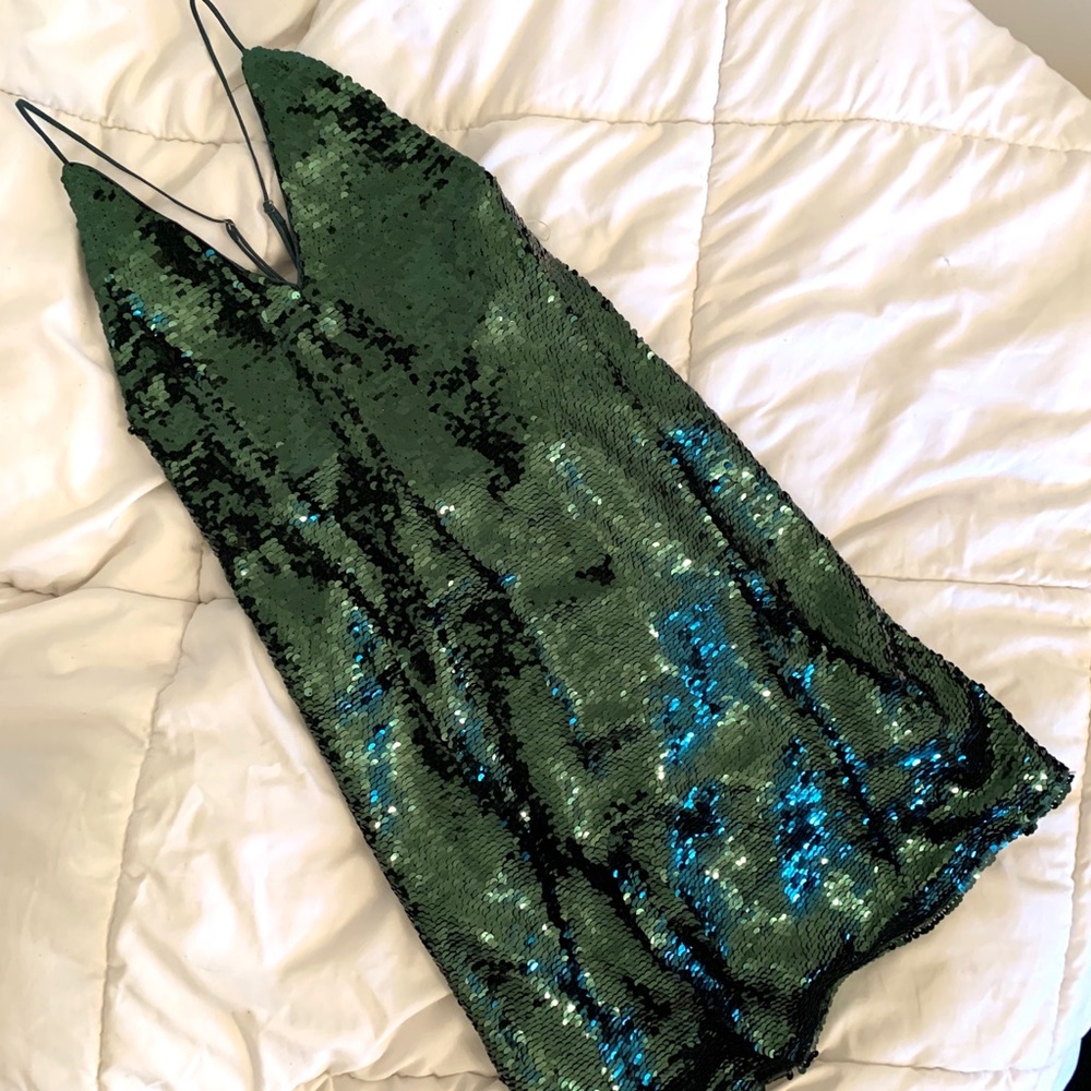 Green Sequin Dress